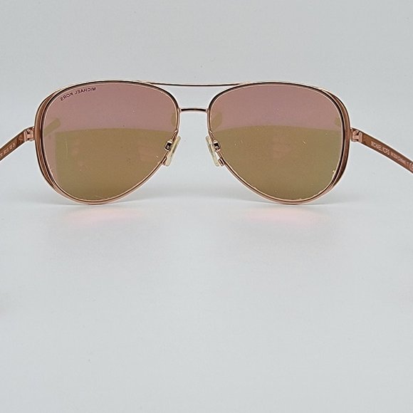 *SOLD* Michael Kors MK5004 Chelsea 1017R1 Gold Frame Gold Mirror Lens Sunglasses - Picture 4 of 12